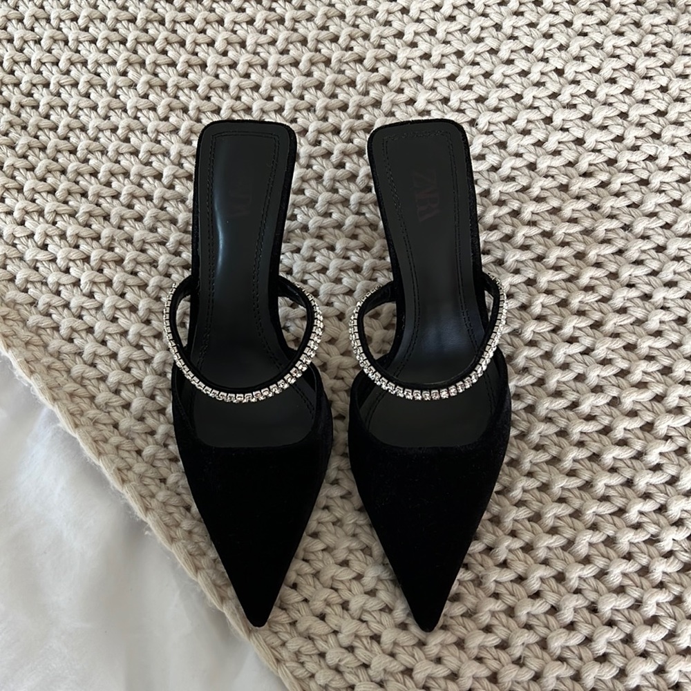 NEW Zara embellished heels